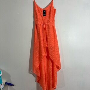 Guess Women's Sleeveless Wrap Romper Orange Size 2 Summer Casual
